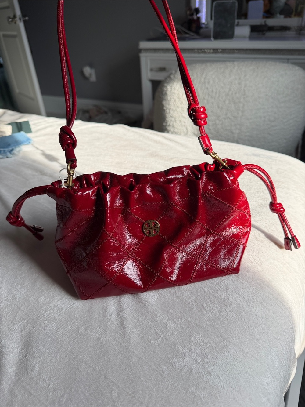 Tory Burch Small Red Purse Brand New - Picture 1 of 13